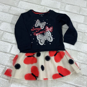 Healthtex Navy and Red Butterfly Dress